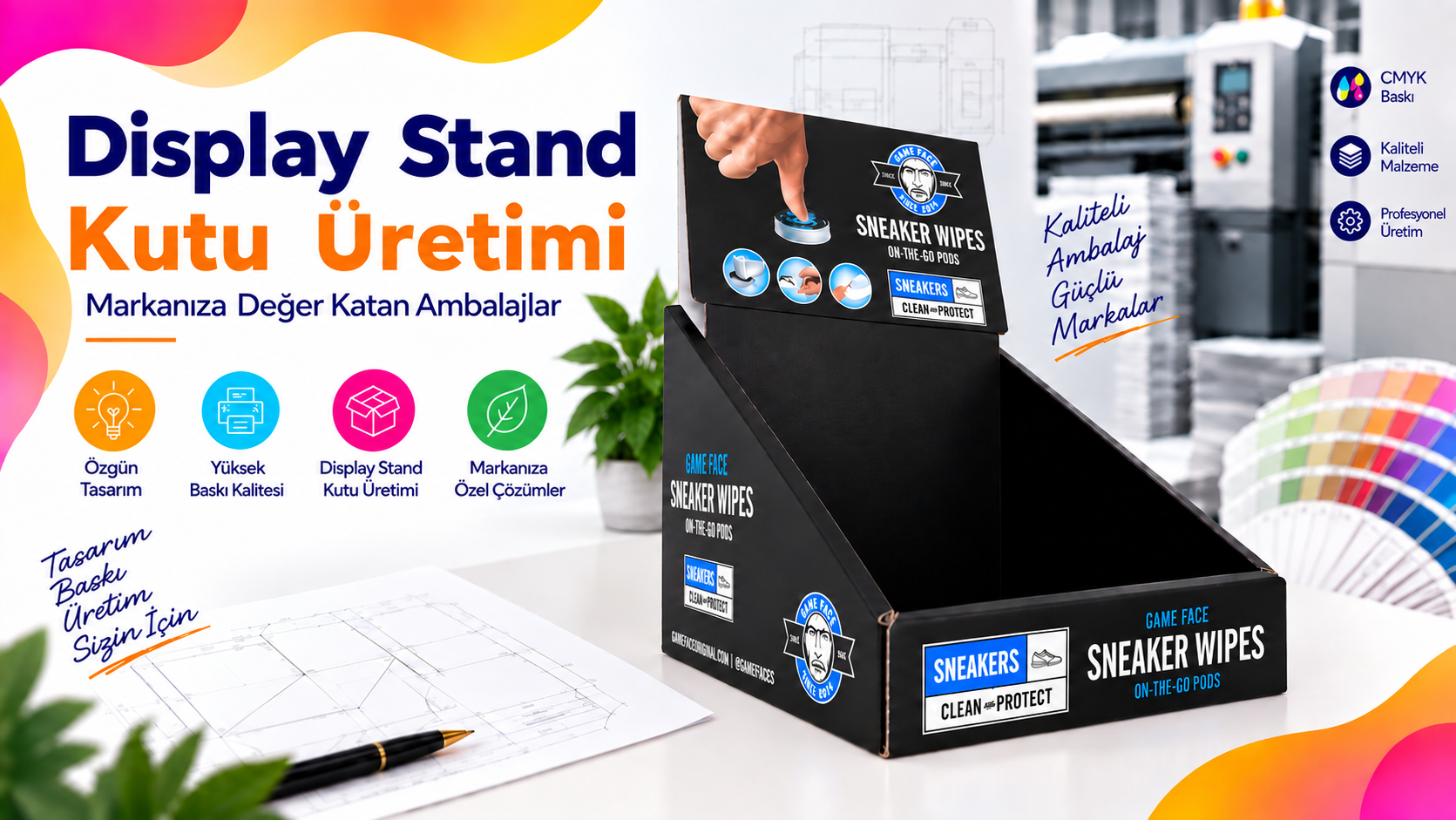 Display Stand Kutu Tasarımı & Üretimi