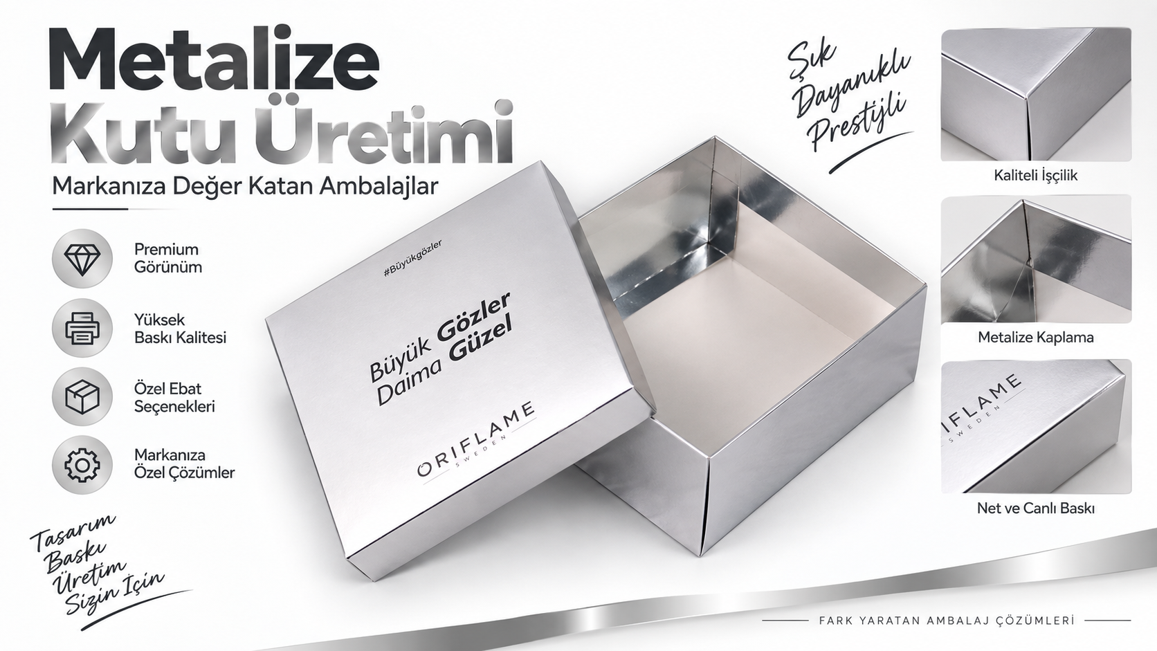 Metalize Kutu Tasarımı & Üretimi
