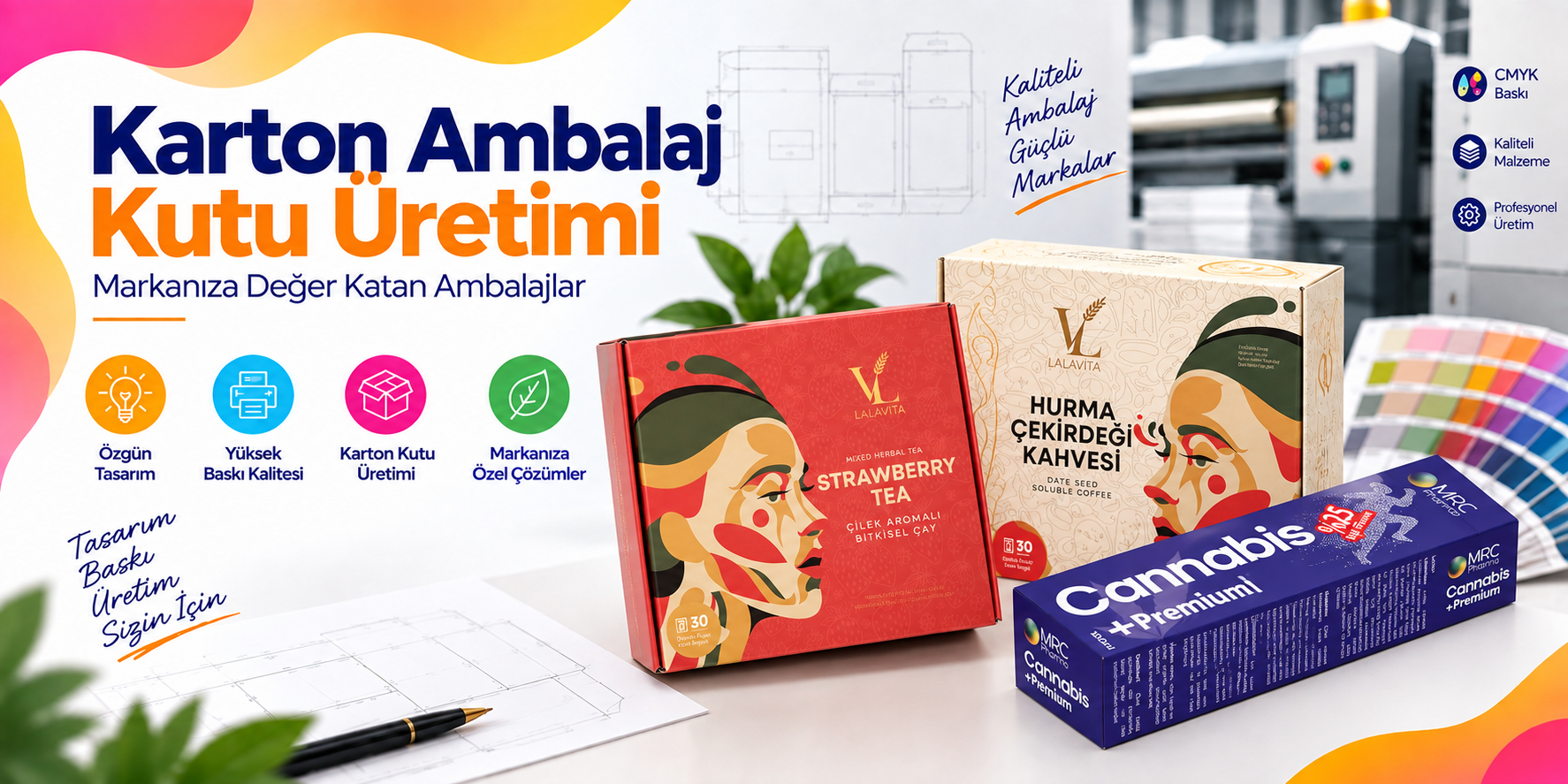 Karton Ambalaj Kutu Tasarımı & Üretimi