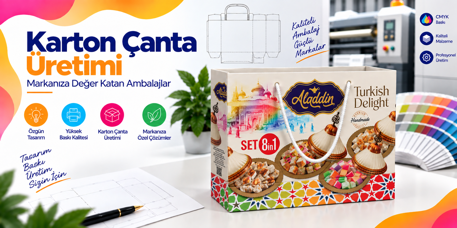 Karton Çanta Tasarımı & Üretimi